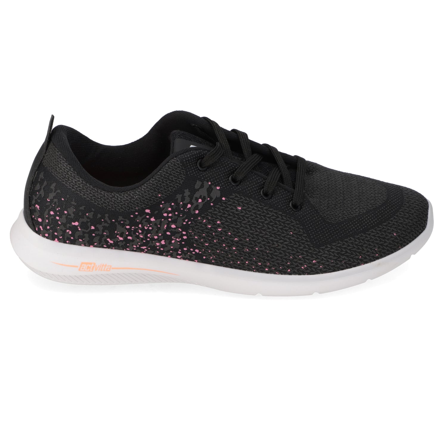 Zapatilla Mujer Deportiva Actvitta Malla Negro