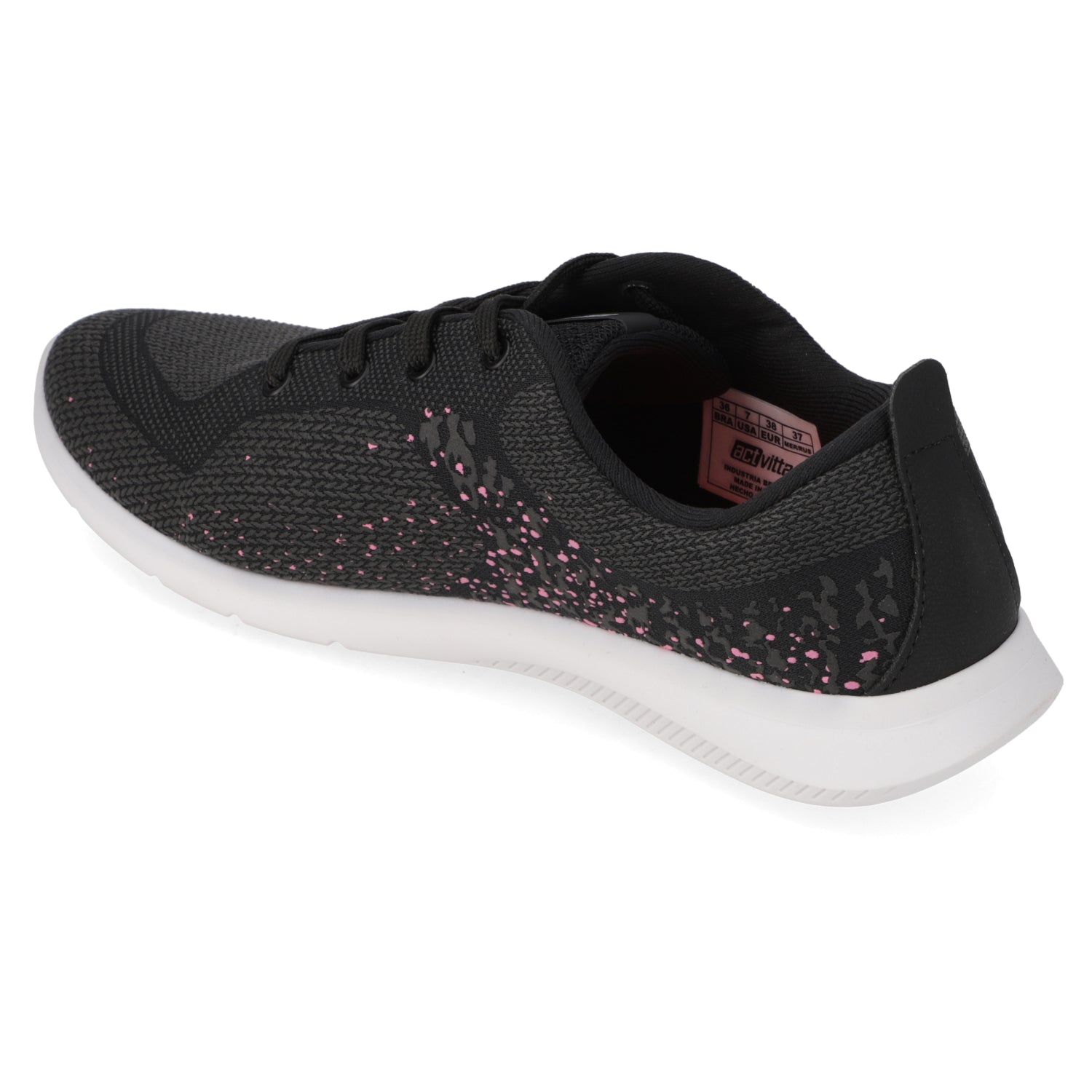 Zapatilla Mujer Deportiva Actvitta Malla Negro