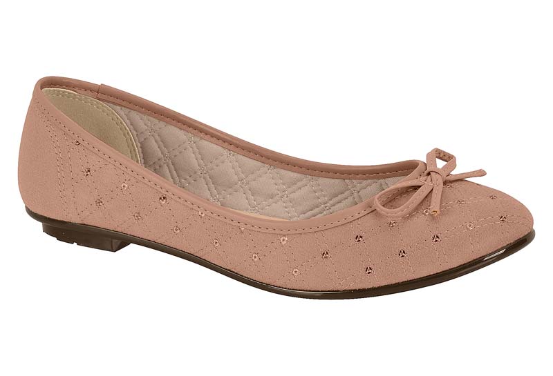 Ballerina Mujer Moleca Efecto Gamuza Nude 35 / Nude