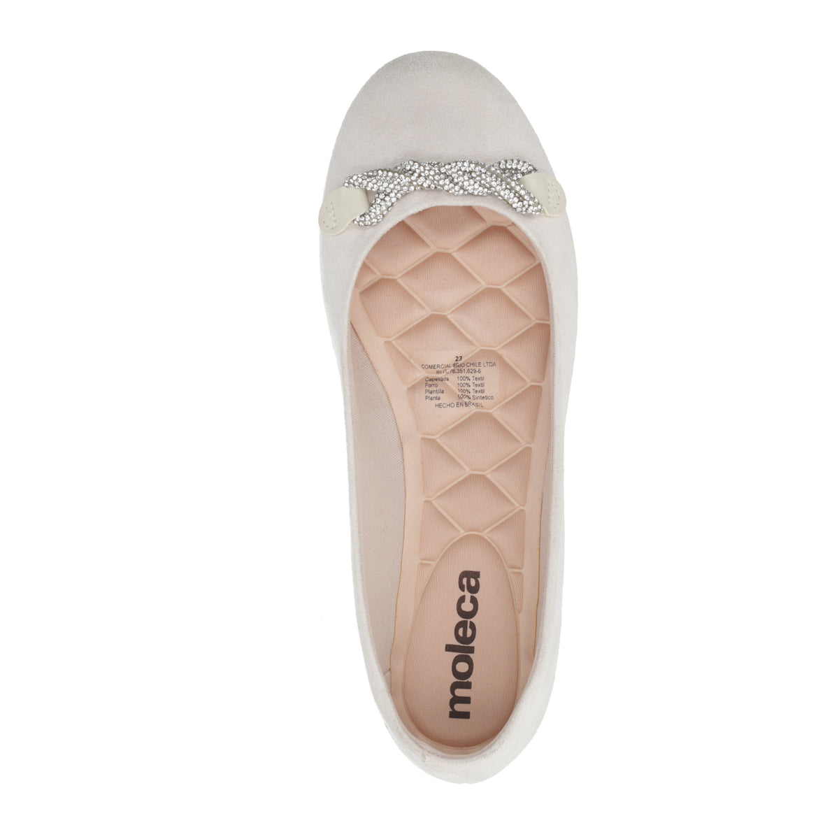 Ballerina Mujer Moleca Blanco Off