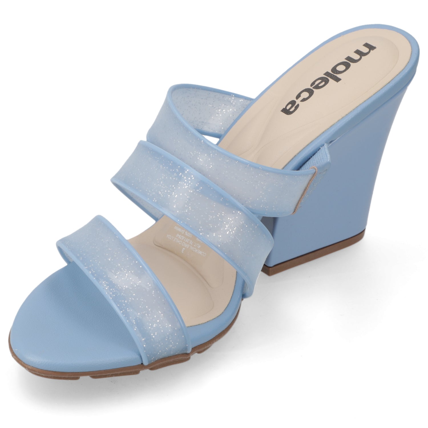 Sandalia Mujer Moleca Azul