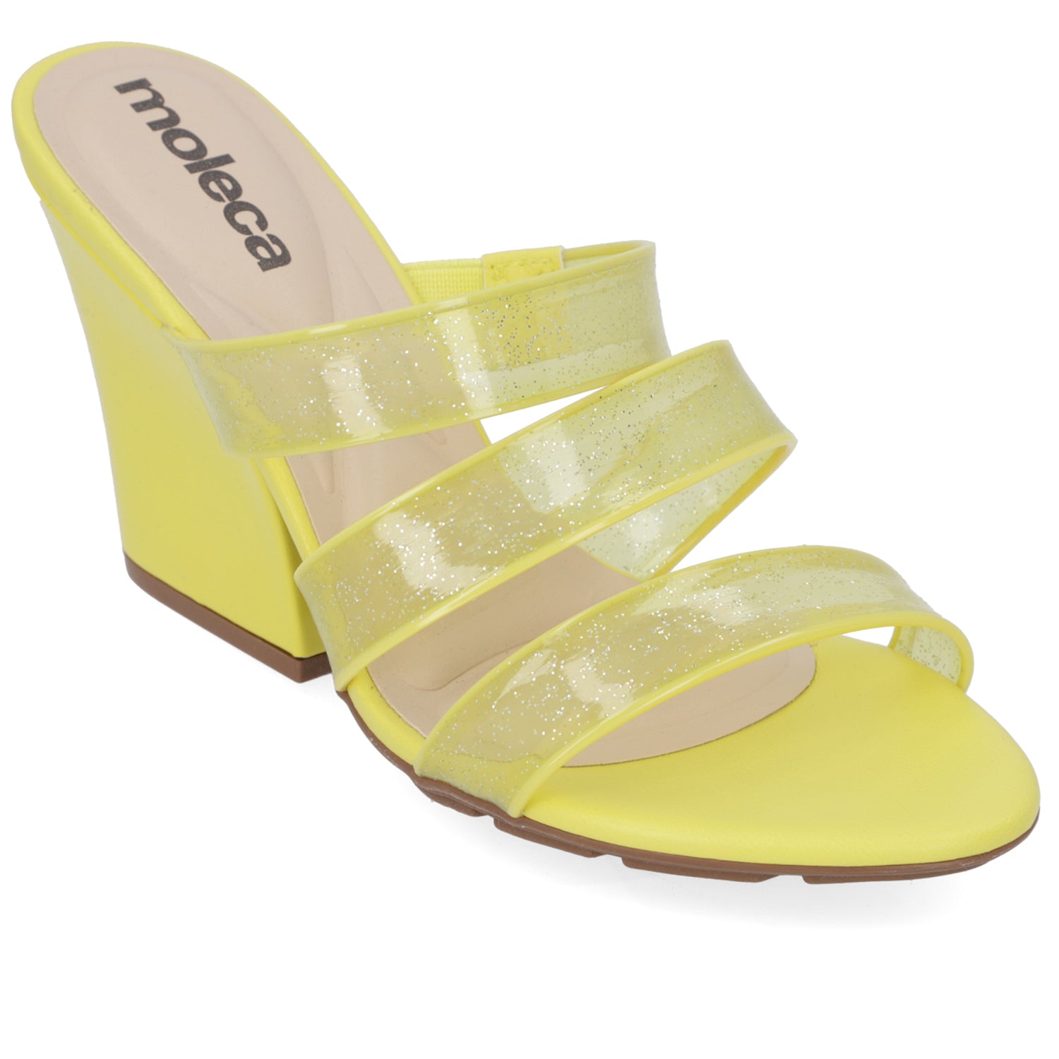 Sandalia Mujer Moleca Amarillo