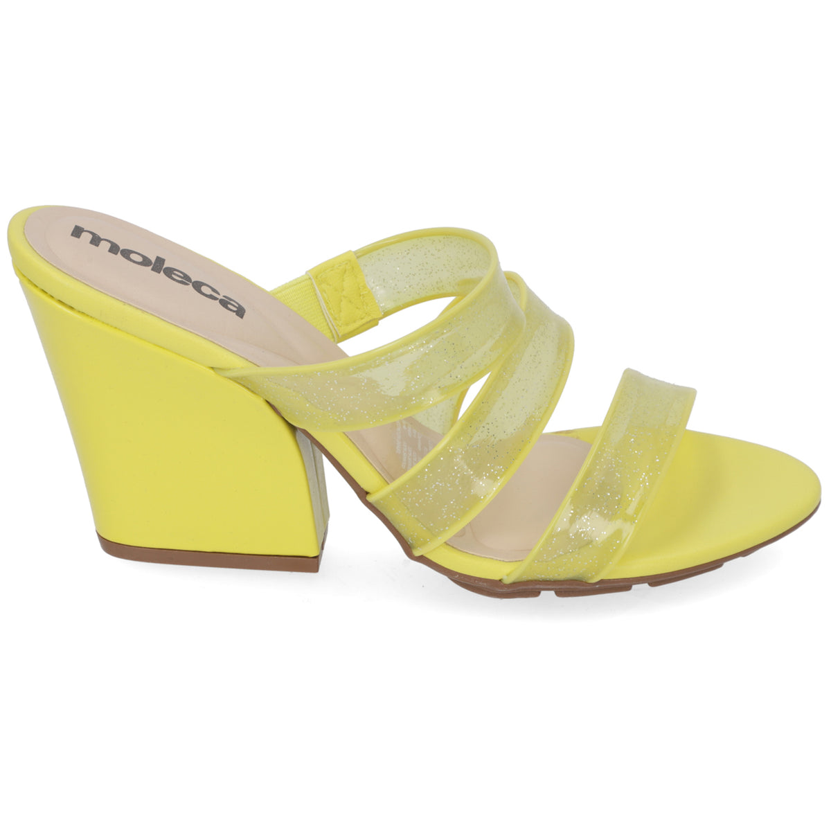 Sandalia Mujer Moleca Amarillo