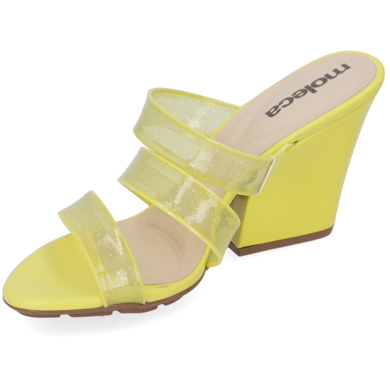 Sandalia Mujer Moleca Amarillo