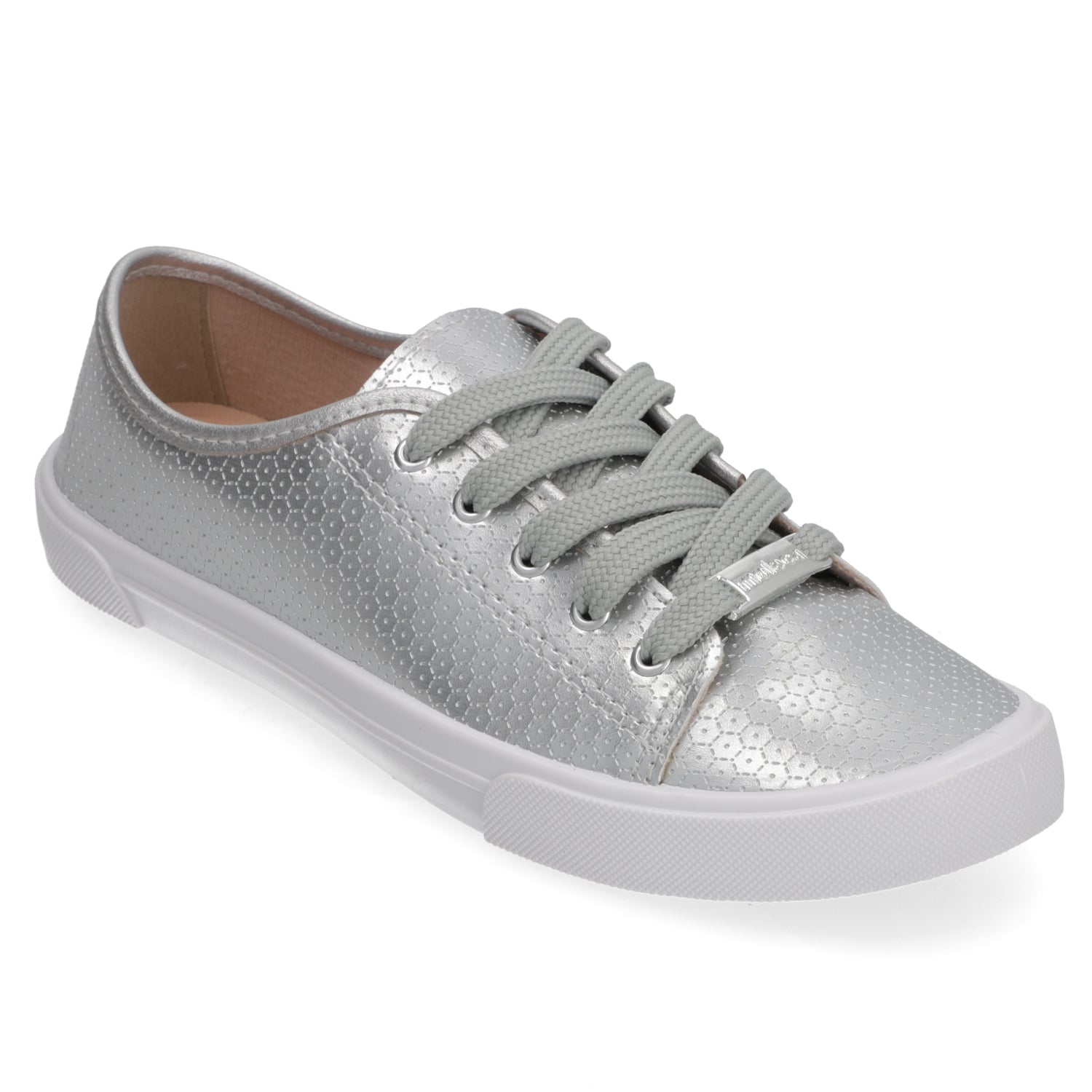 Zapatilla Casual Plateado Moleca 35 / Plateado