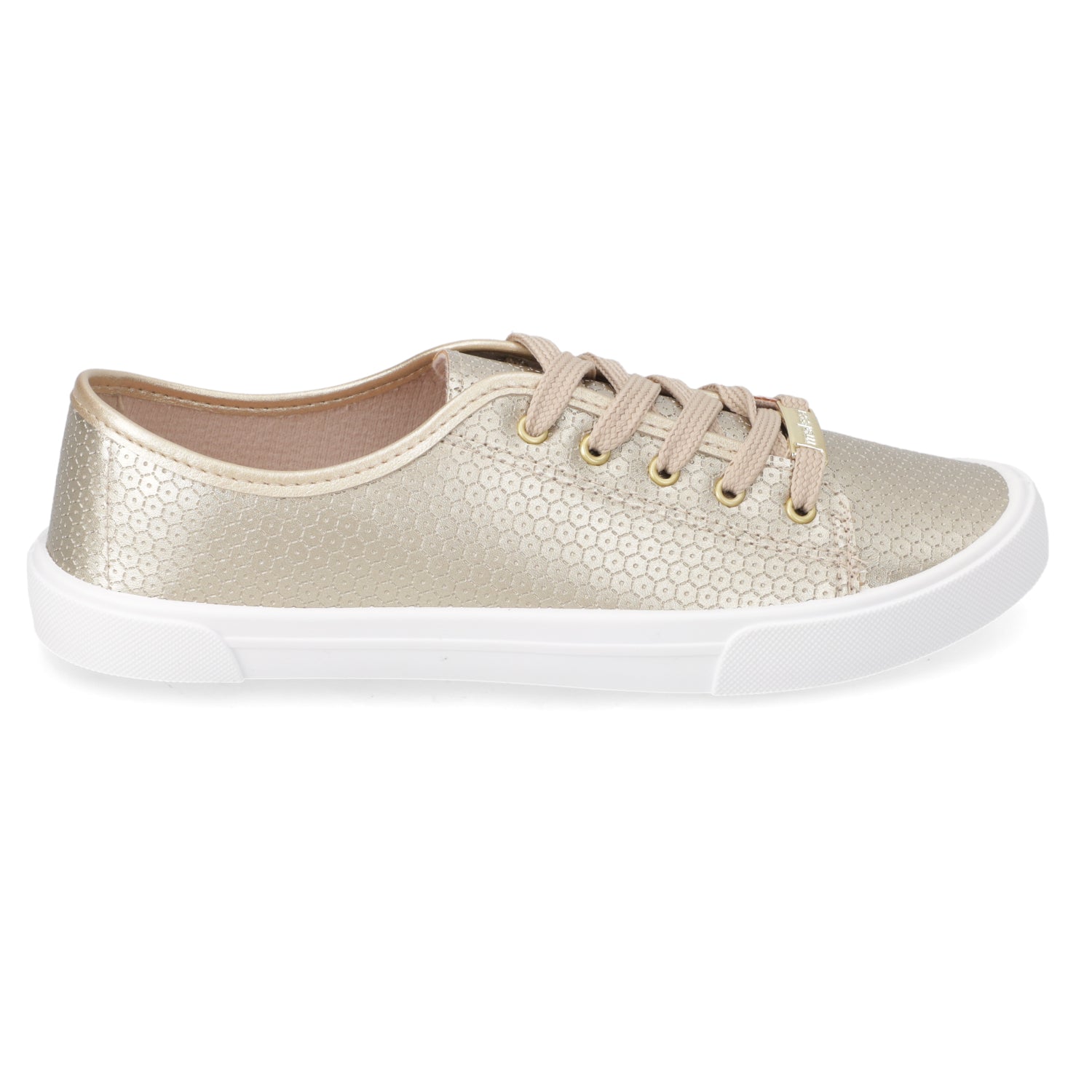 Zapatilla Casual Dorado Moleca 35 / Dorado