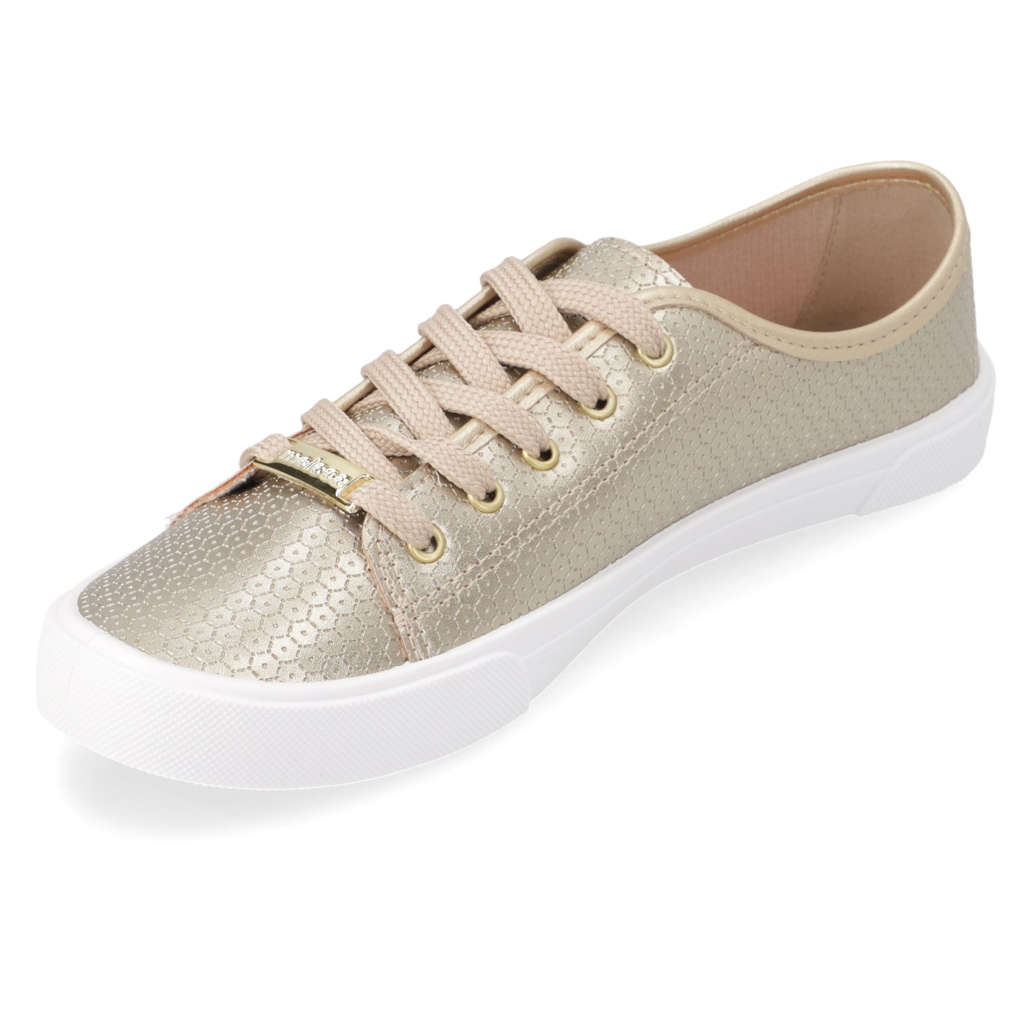 Zapatilla Casual Dorado Moleca 35 / Dorado