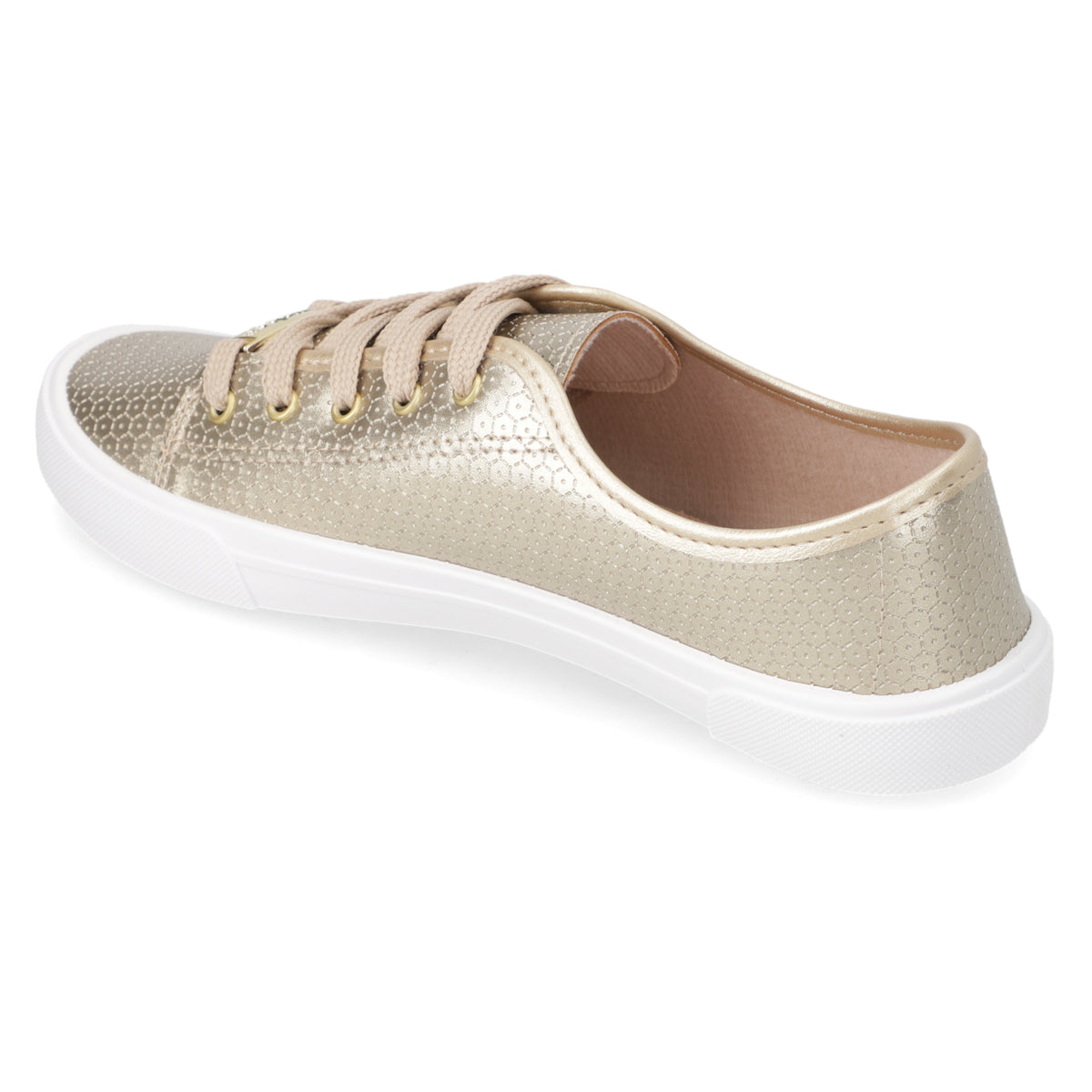 Zapatilla Casual Dorado Moleca 35 / Dorado