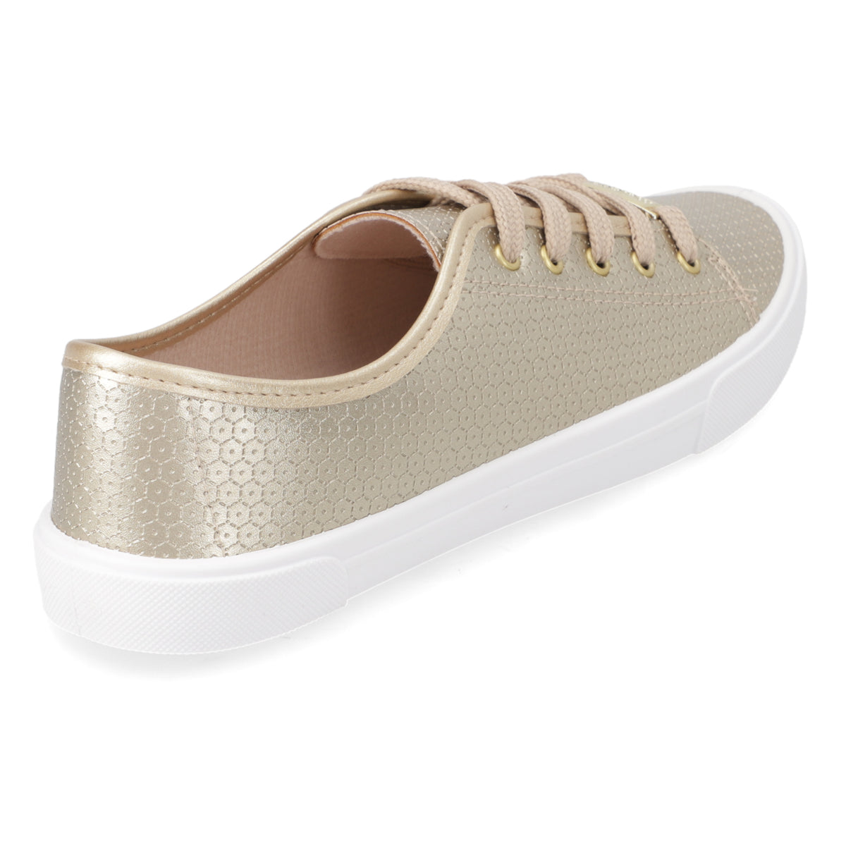 Zapatilla Casual Dorado Moleca 35 / Dorado