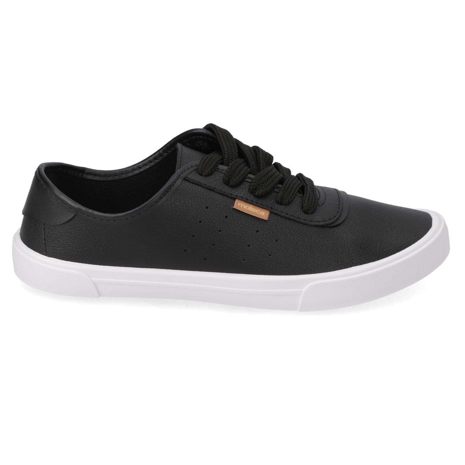 Zapatilla Casual Negro Moleca 35 / Negro