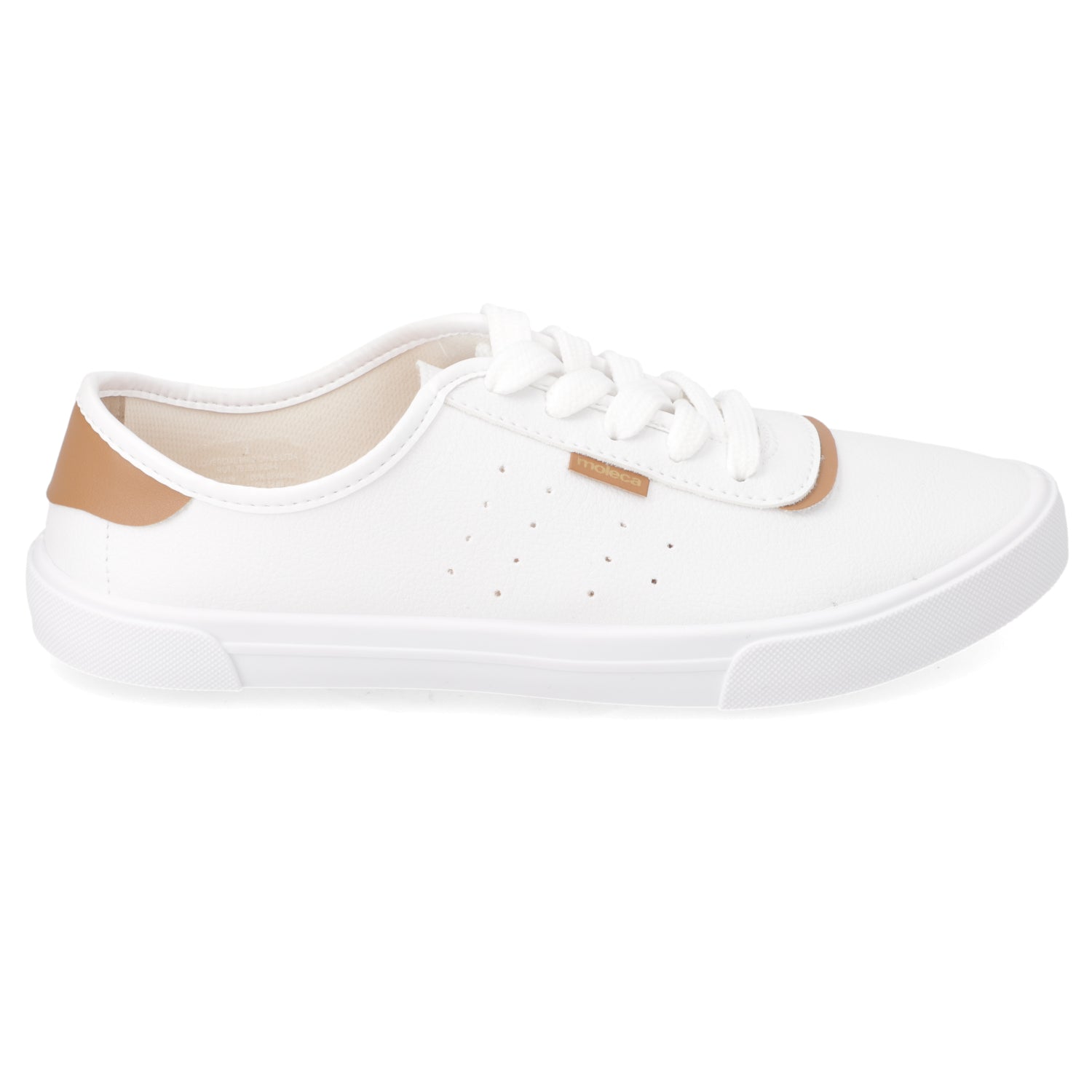 Zapatilla Casual Blanco Moleca 35 / Blanco