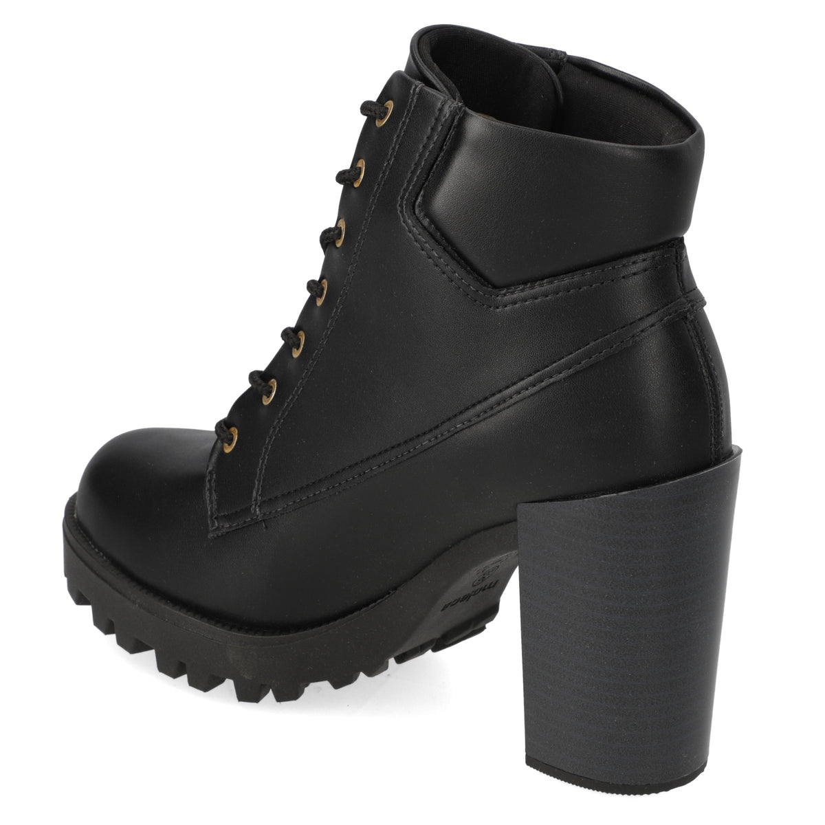 Botin Taco Ancho 10 cm Negro Moleca 35 / Negro