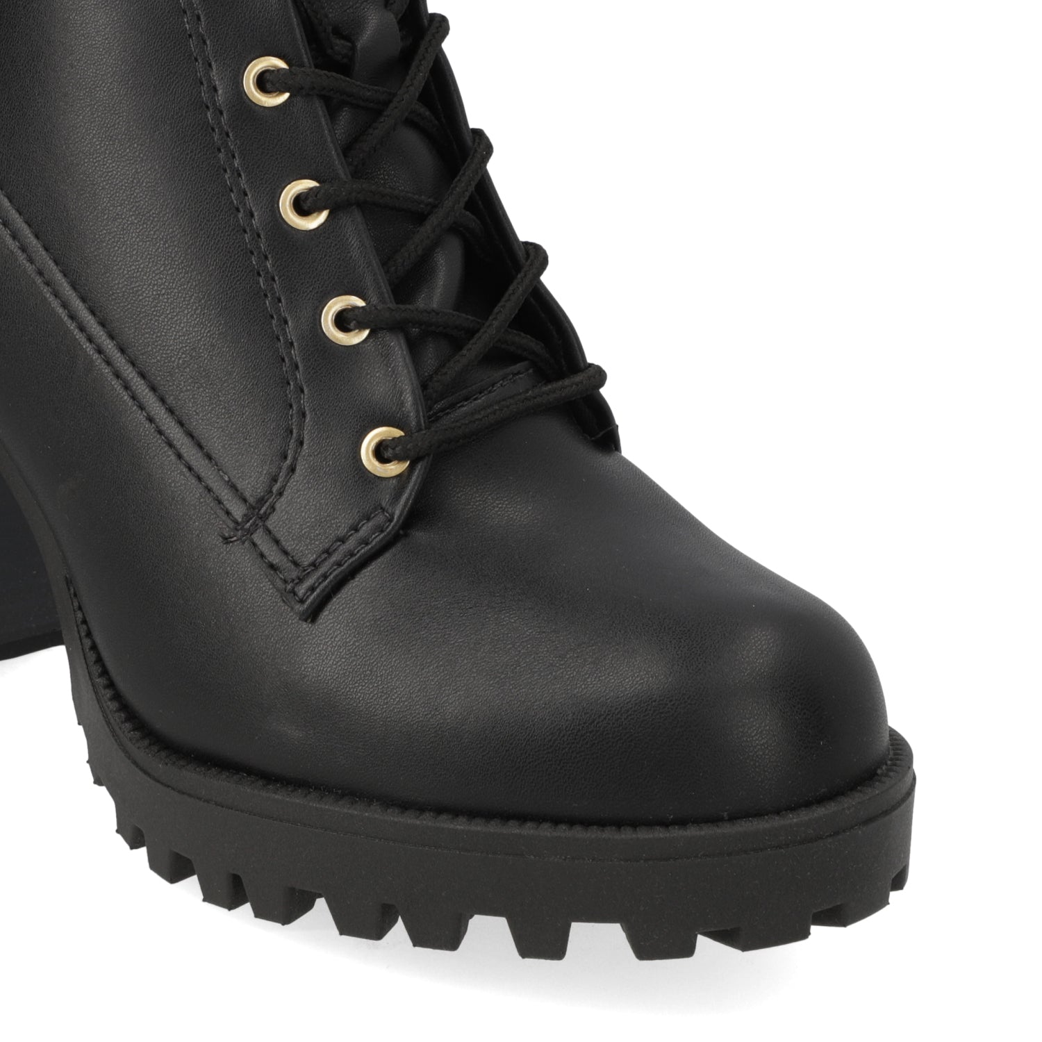 Botin Taco Ancho 10 cm Negro Moleca 35 / Negro