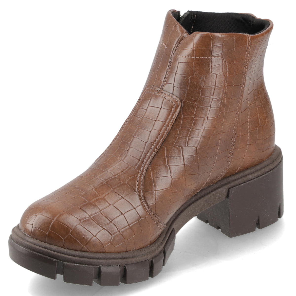 Botín Moleca Croco Marron