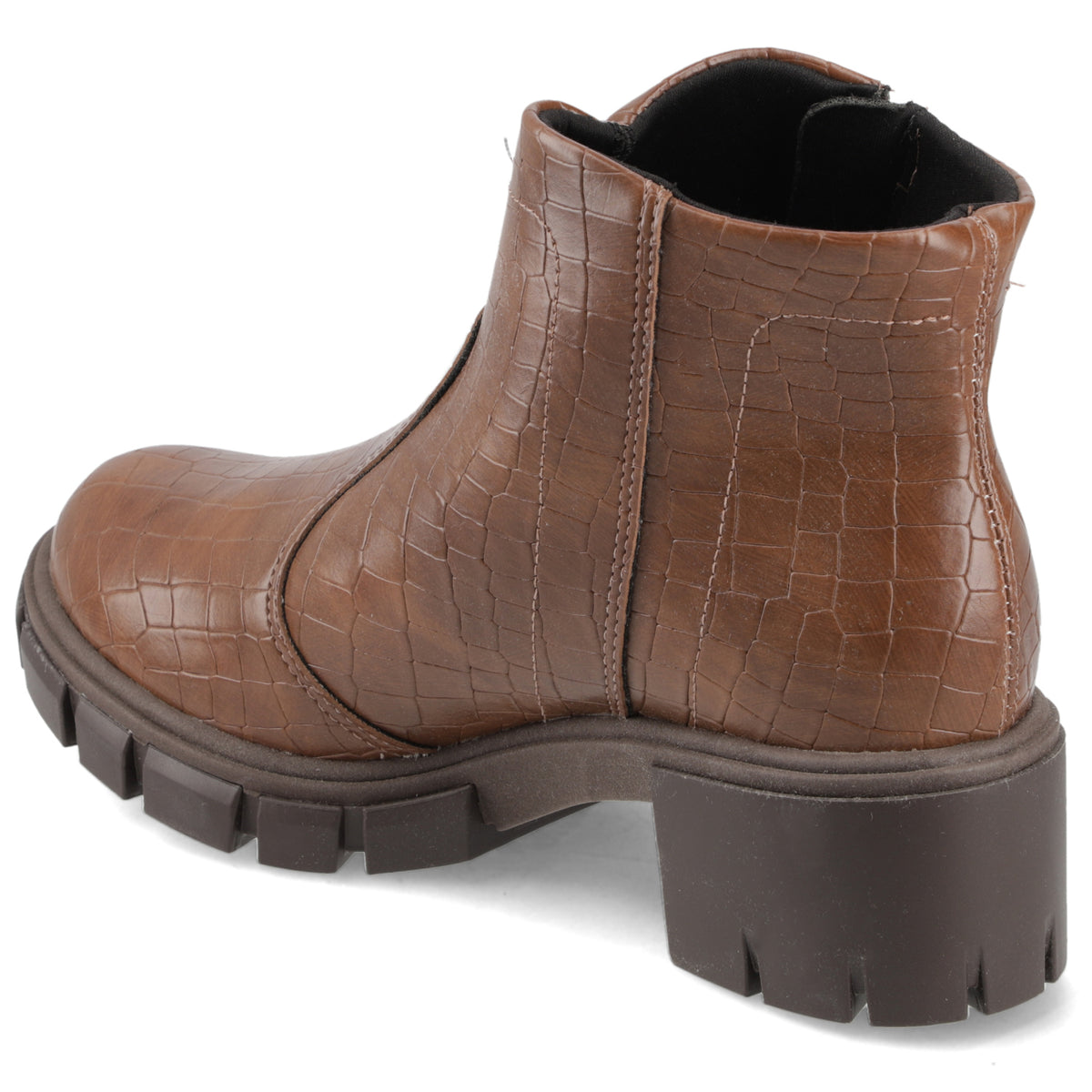 Botín Moleca Croco Marron
