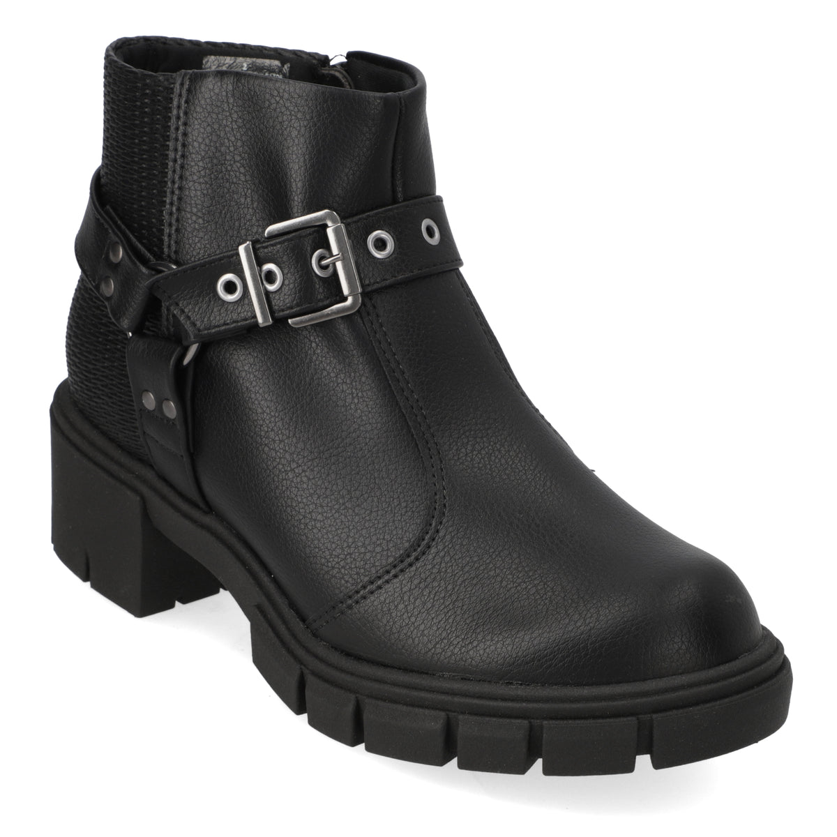 Bota Taco Ancho 5 cm Negro Moleca 35 / Negro