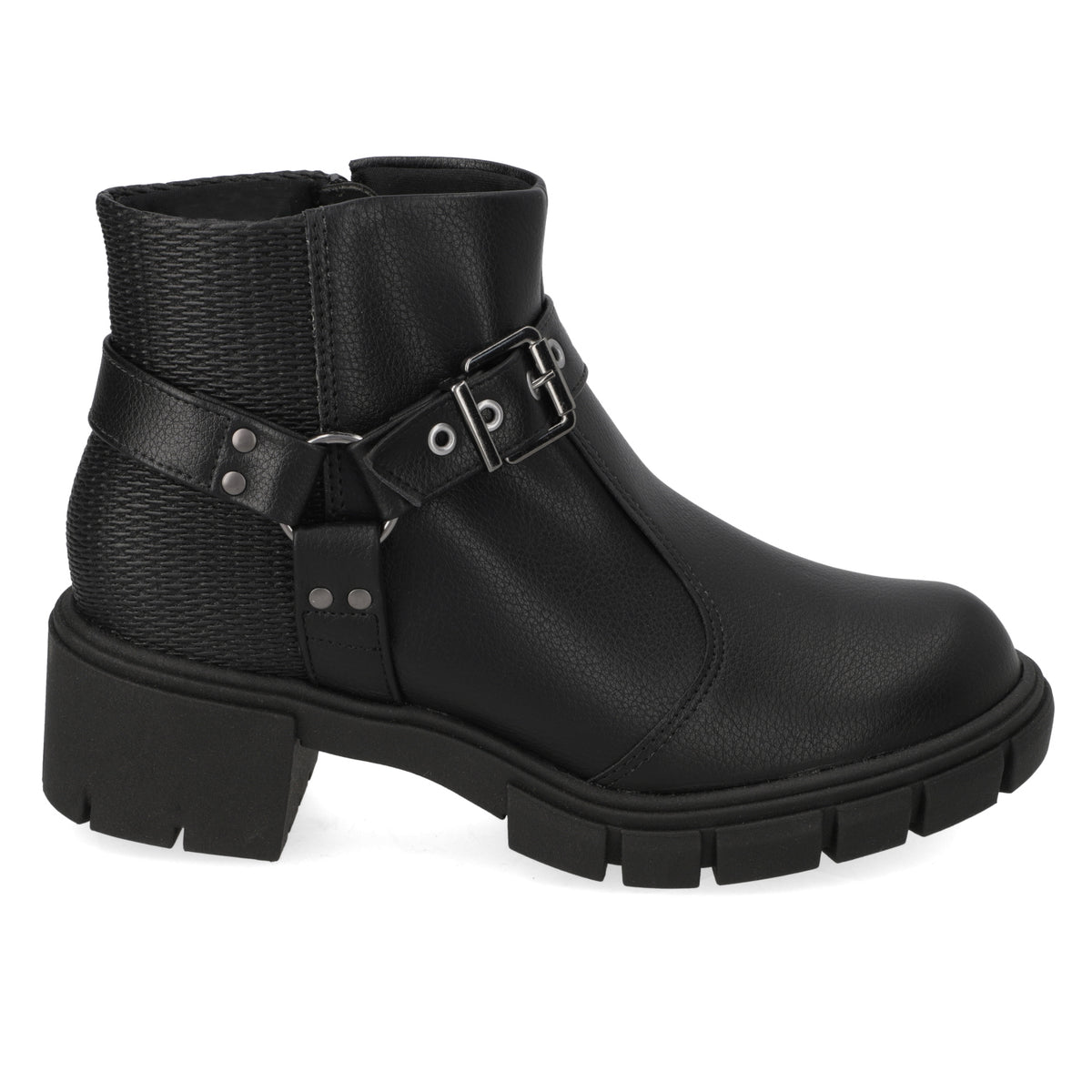Bota Taco Ancho 5 cm Negro Moleca 35 / Negro