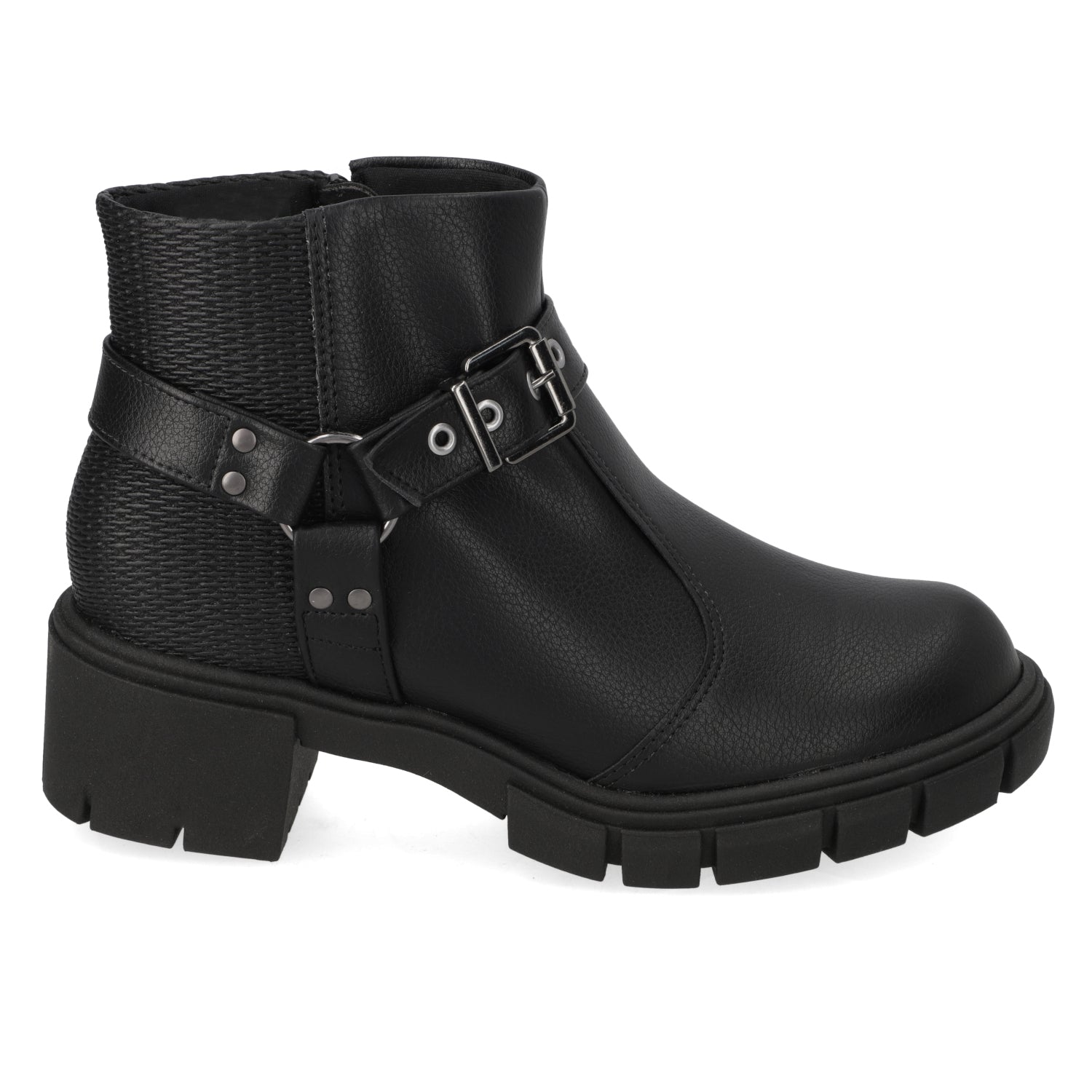 Bota Taco Ancho 5 cm Negro Moleca 35 / Negro