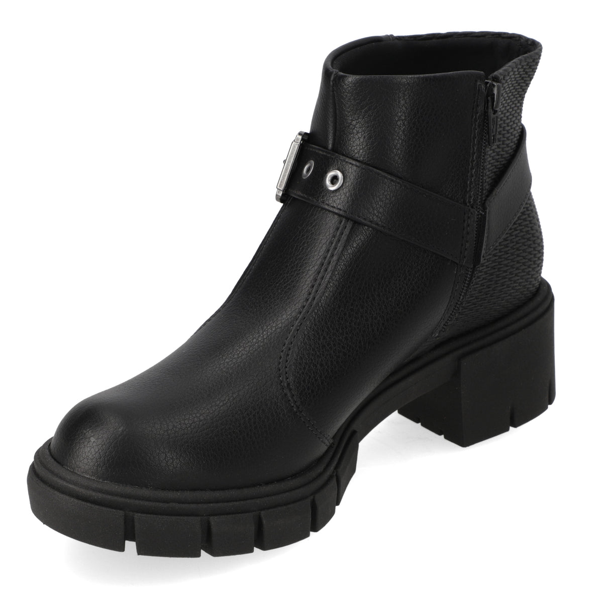 Bota Taco Ancho 5 cm Negro Moleca 35 / Negro