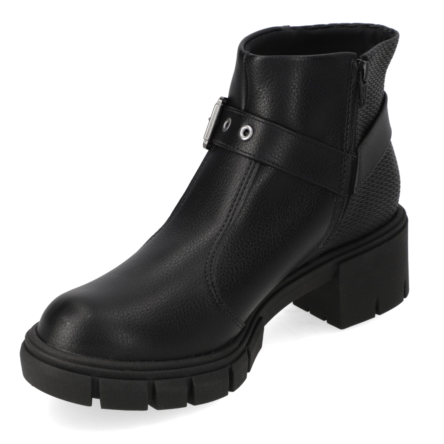 Bota Taco Ancho 5 cm Negro Moleca 35 / Negro