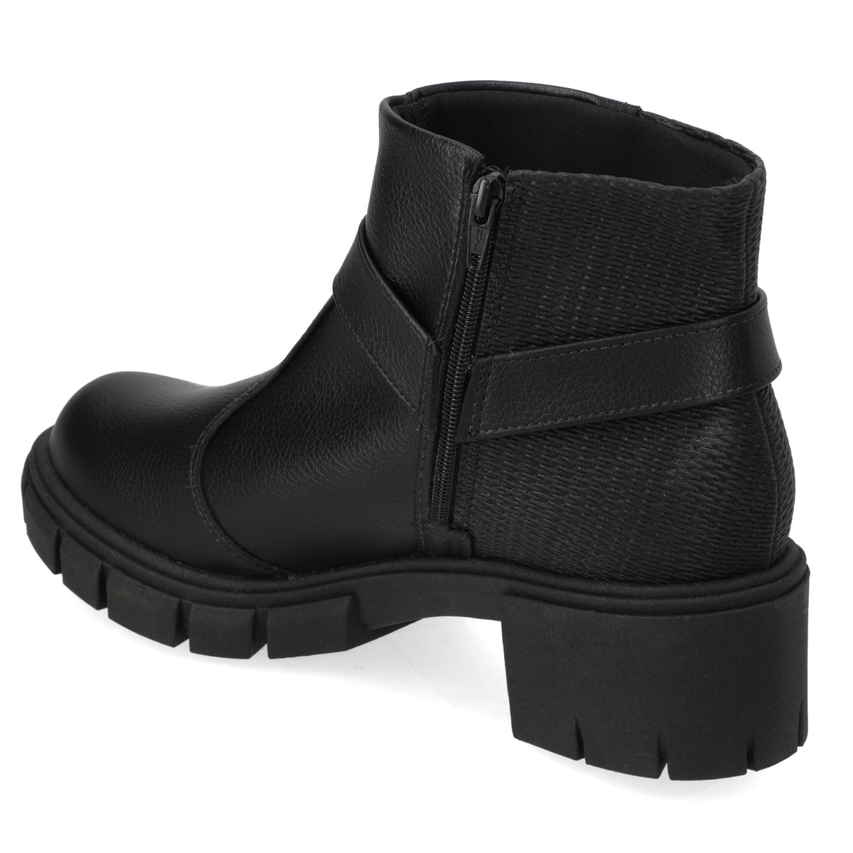 Bota Taco Ancho 5 cm Negro Moleca 35 / Negro