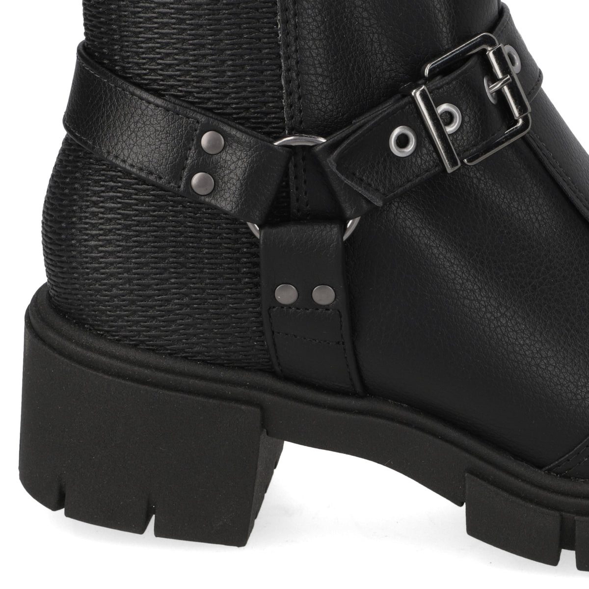 Bota Taco Ancho 5 cm Negro Moleca 35 / Negro