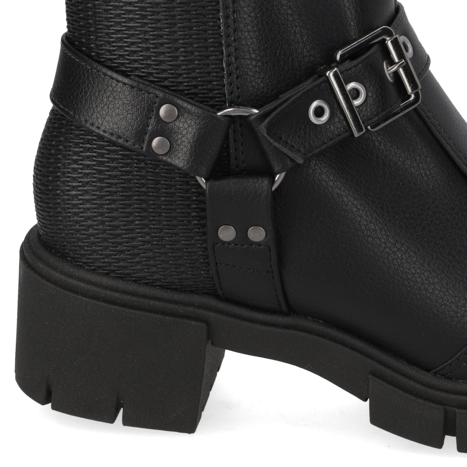 Bota Taco Ancho 5 cm Negro Moleca 35 / Negro