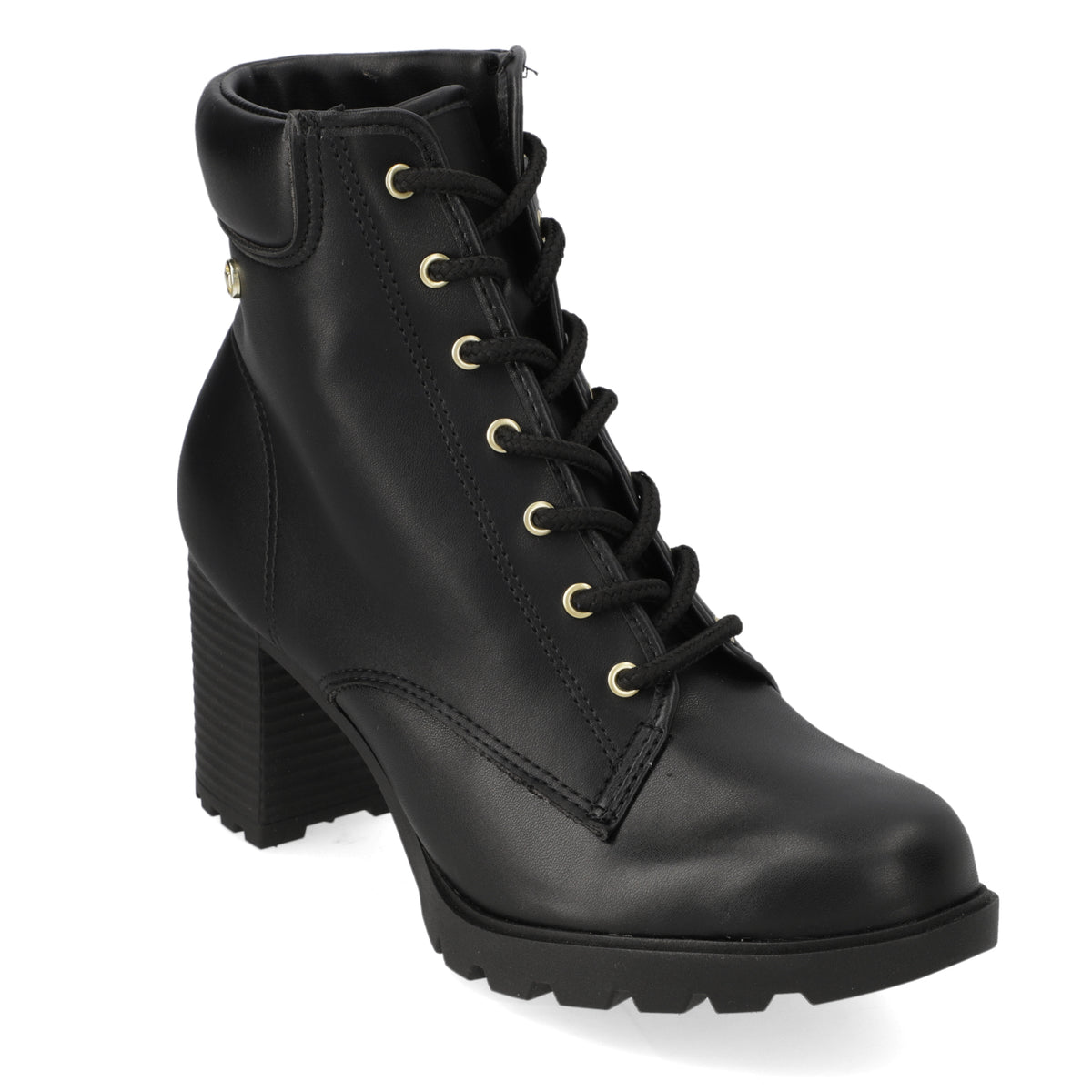 Botin Taco Ancho 7 cm Negro Moleca 35 / Negro