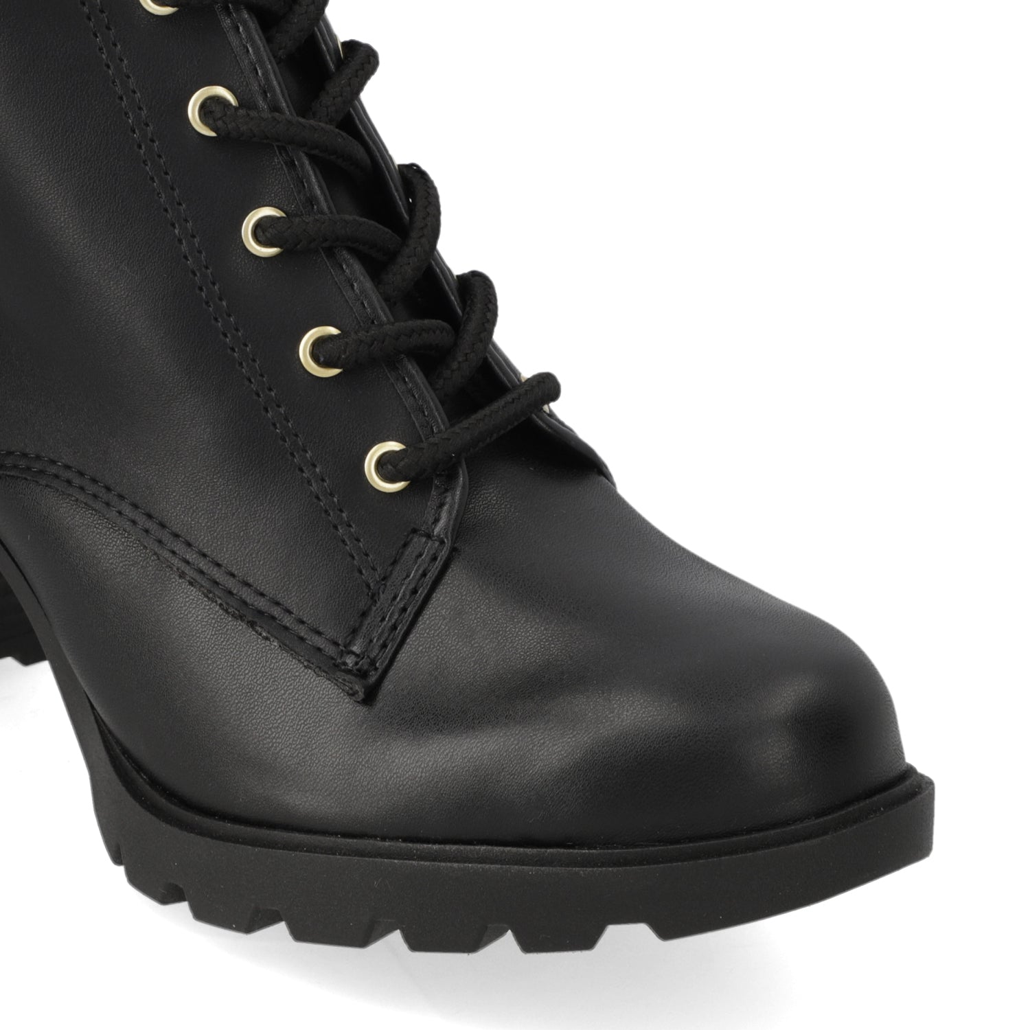Botin Taco Ancho 7 cm Negro Moleca 35 / Negro