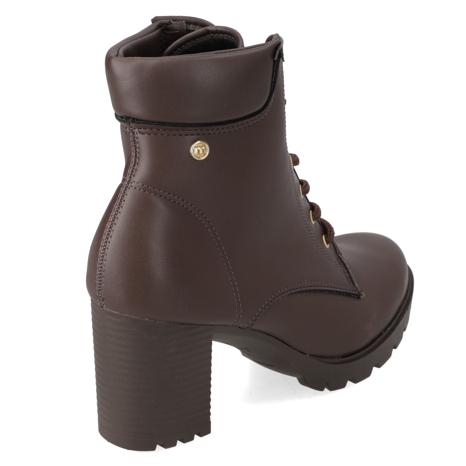 Botin Taco Ancho 7 cm Café Moleca 35 / Café
