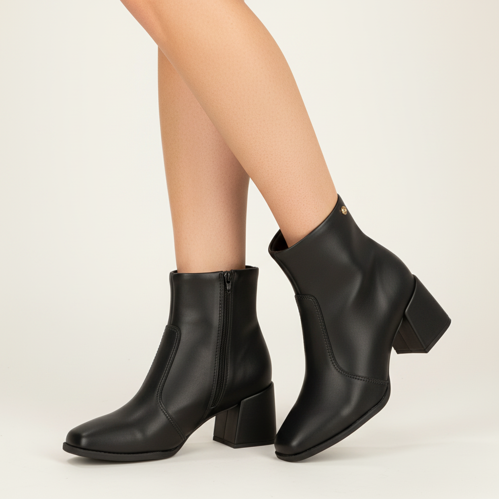 Botin Negro Moleca 34 / Negro