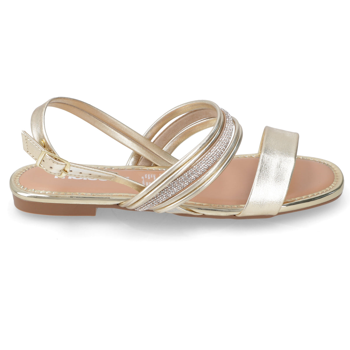 Sandalia Dorado Moleca 35 / Dorado