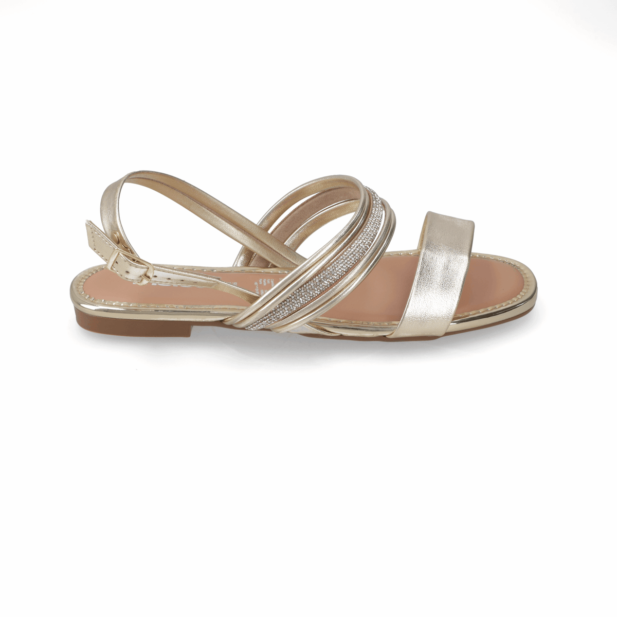 Sandalia Dorado Moleca 35 / Dorado