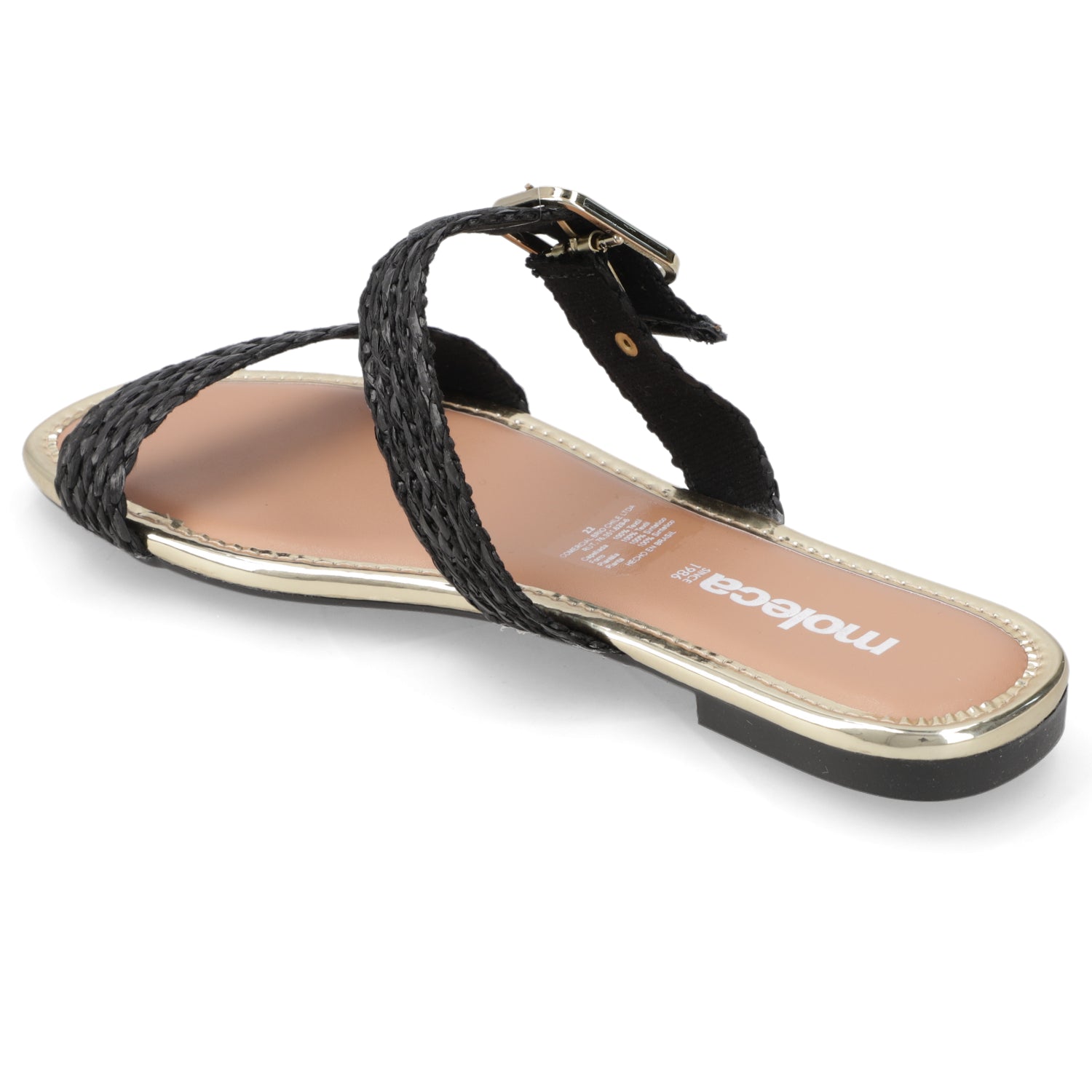 Sandalia Negro Moleca 35 / Negro