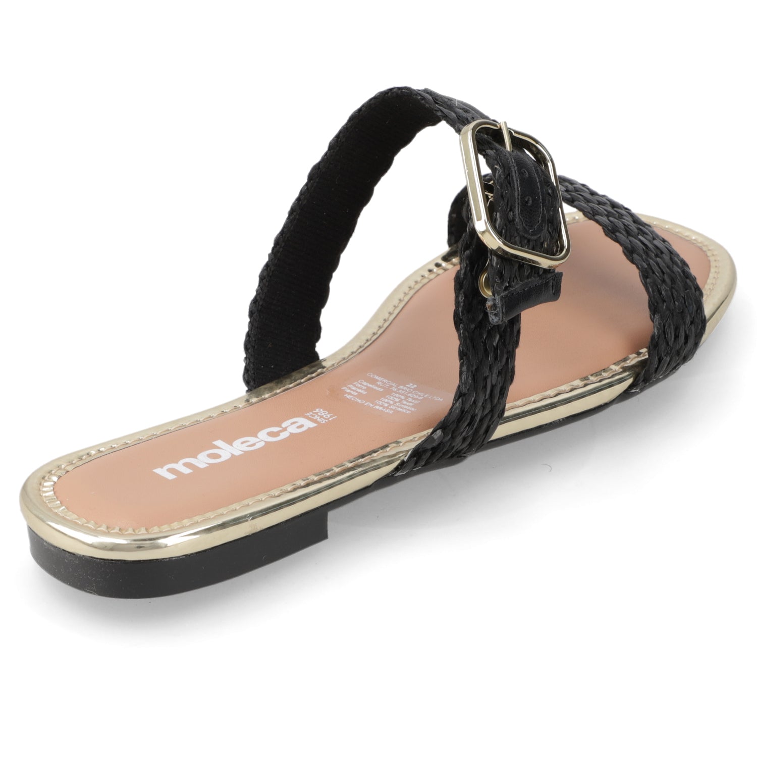 Sandalia Negro Moleca 35 / Negro