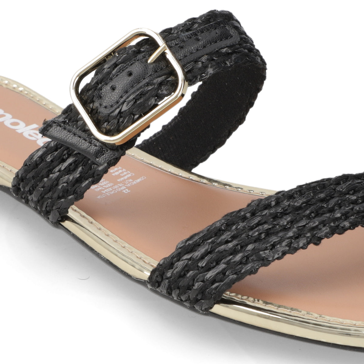 Sandalia Negro Moleca 35 / Negro