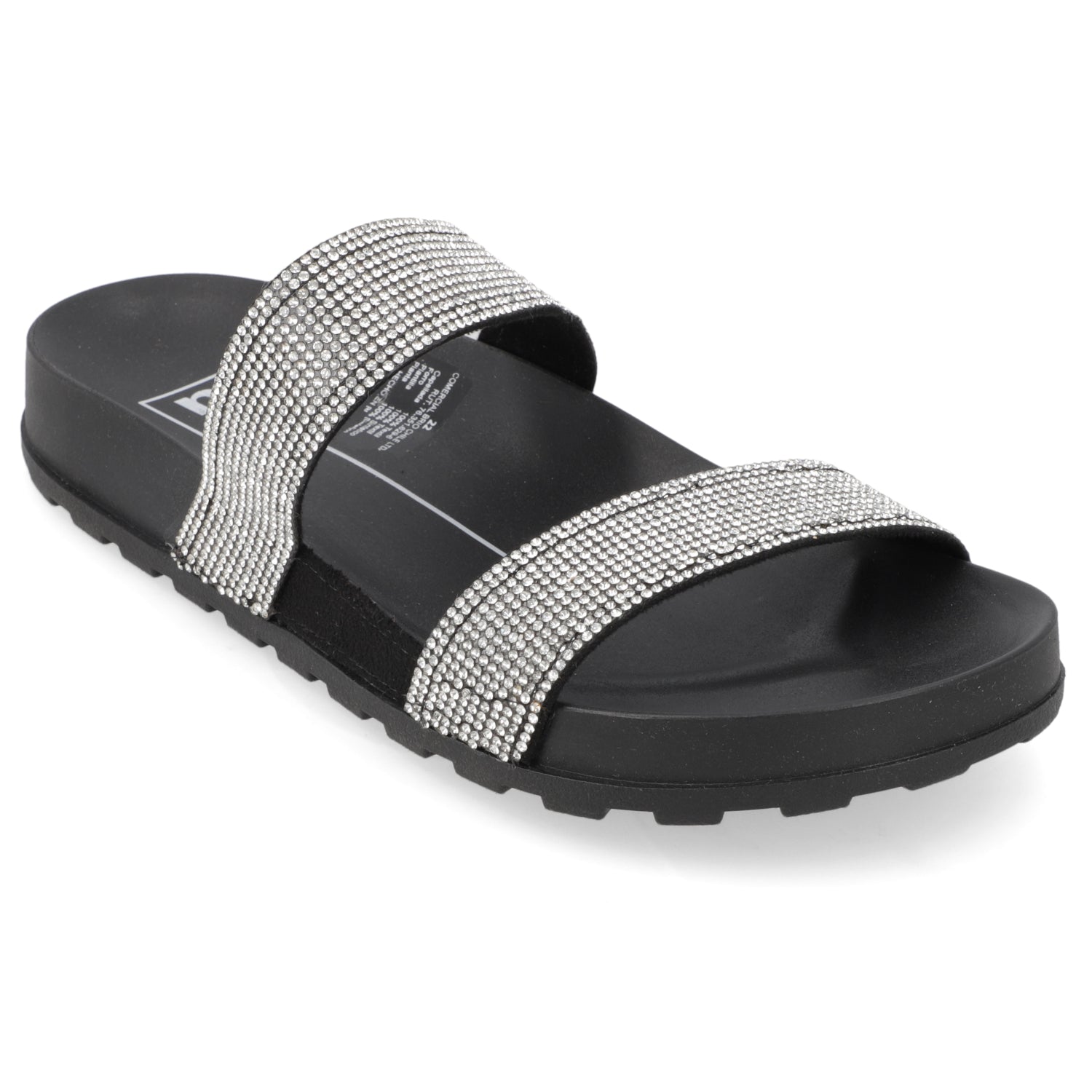 Sandalia Negro Brillos Moleca