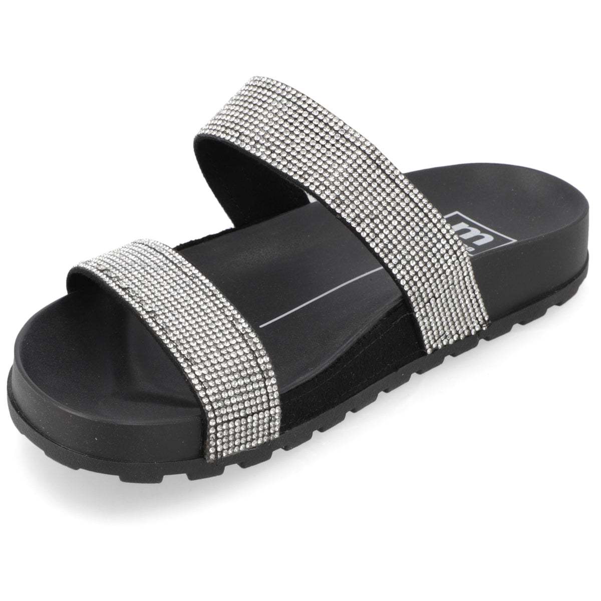 Sandalia Negro Brillos Moleca