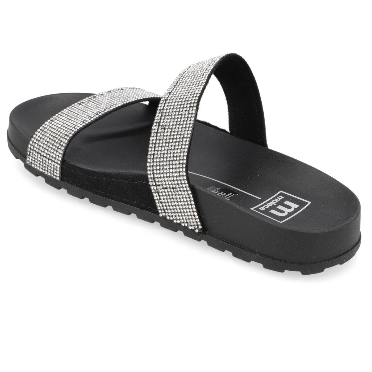 Sandalia Negro Brillos Moleca