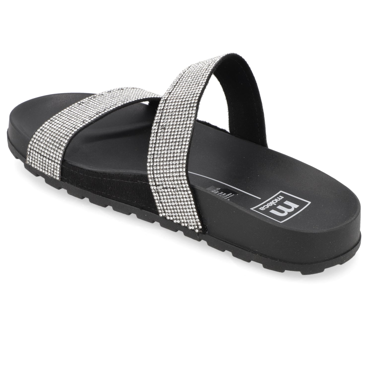 Sandalia Negro Brillos Moleca