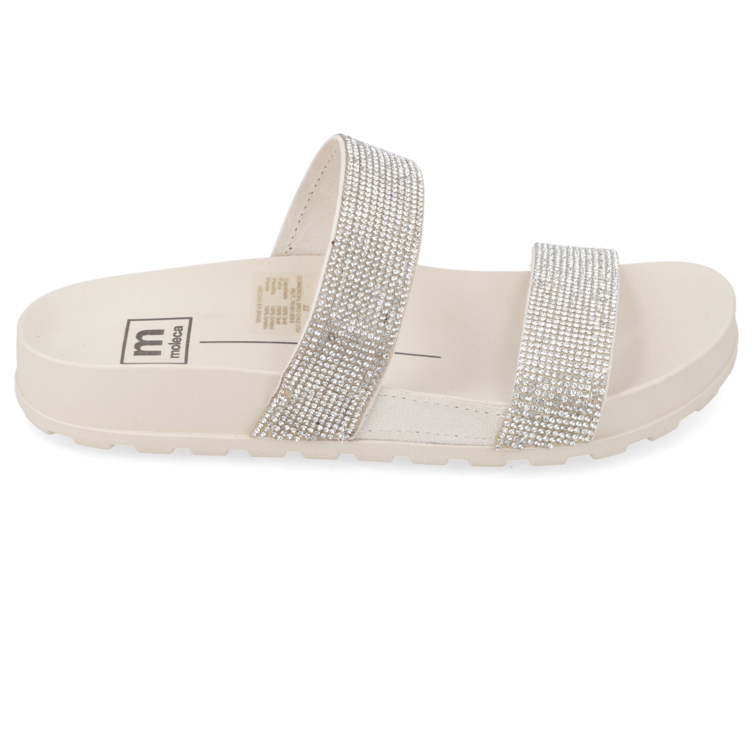 Sandalia Plana Blanco Moleca