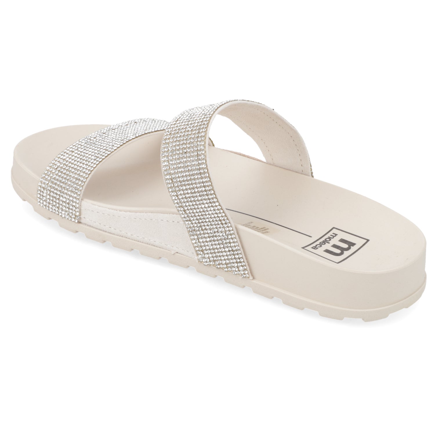 Sandalia Plana Blanco Moleca