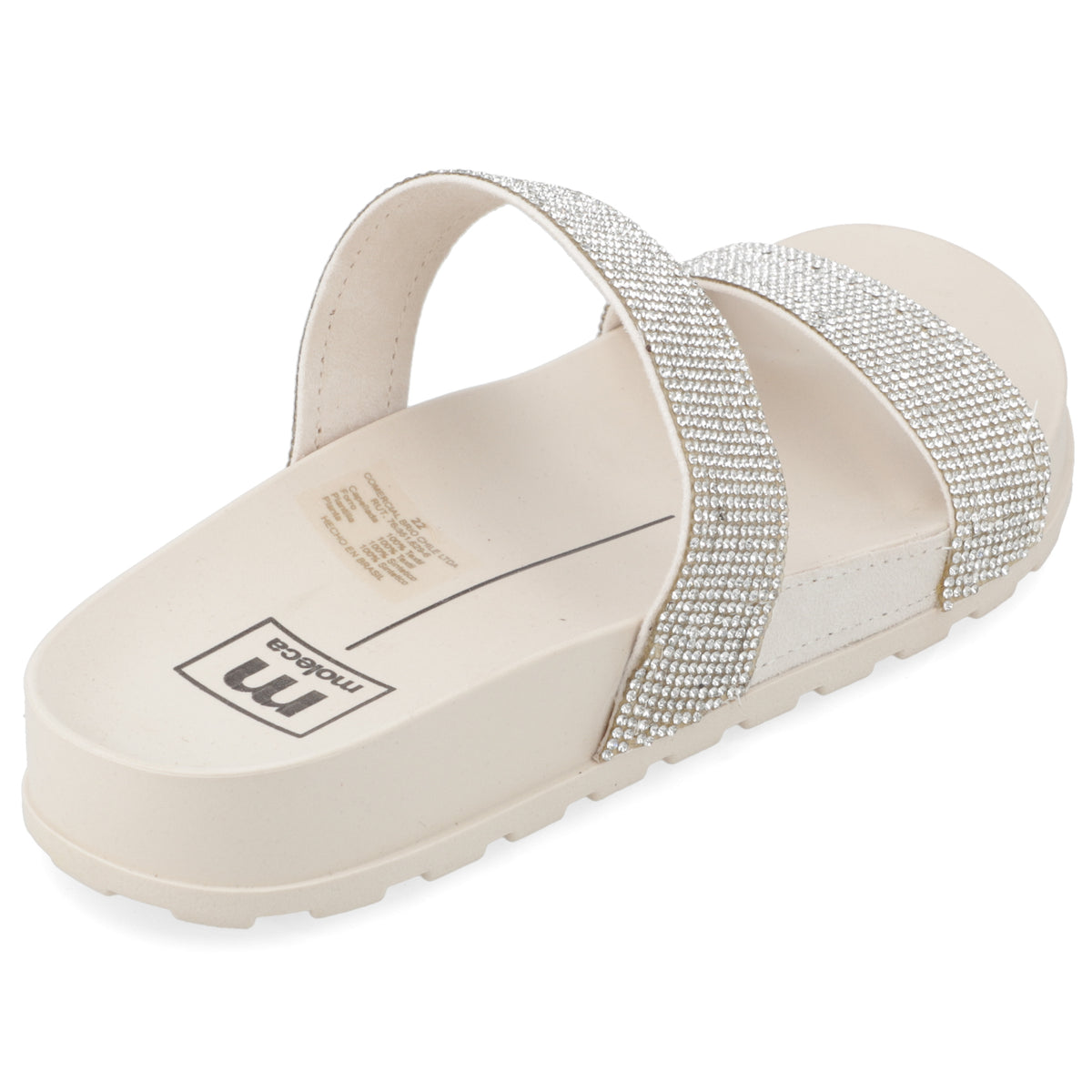 Sandalia Plana Blanco Moleca