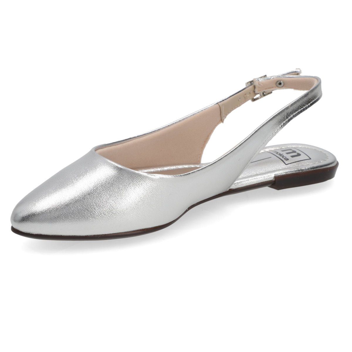 Ballerinas Plateado Moleca 35 / Plateado