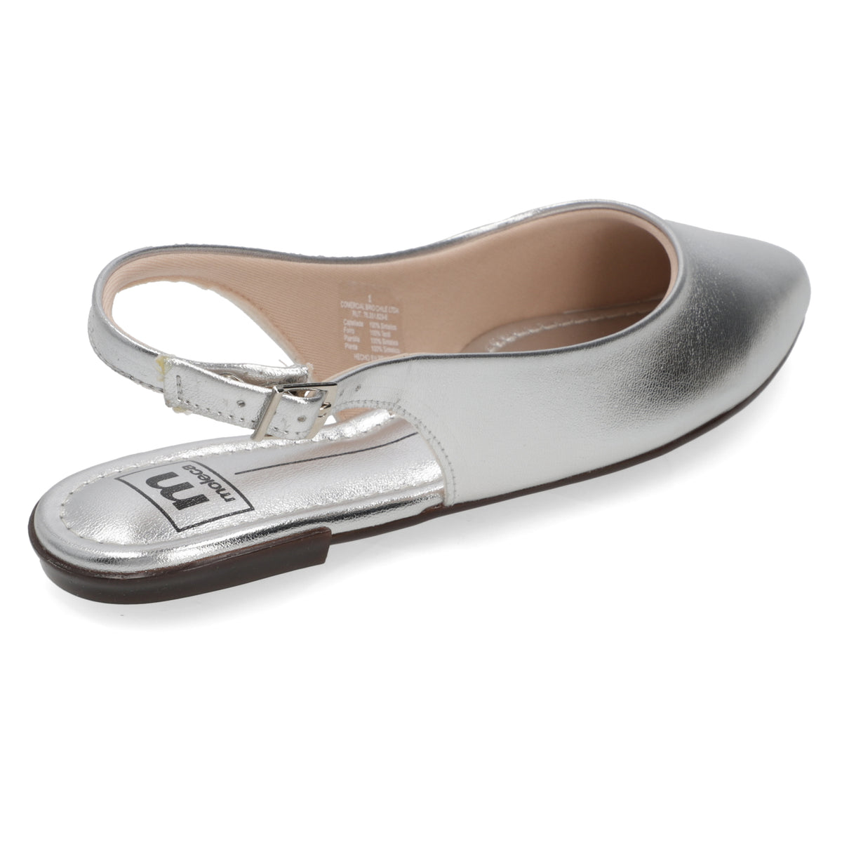 Ballerinas Plateado Moleca 35 / Plateado