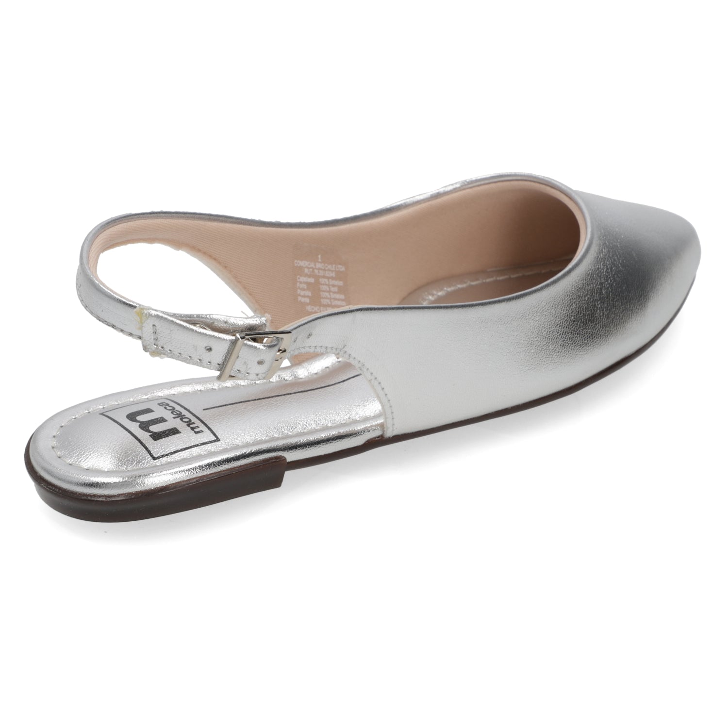 Ballerinas Plateado Moleca 35 / Plateado