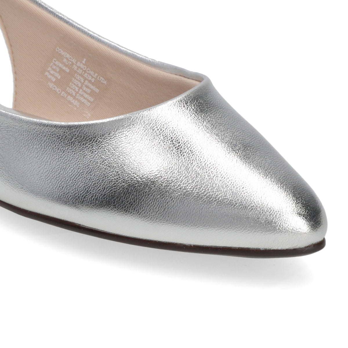 Ballerinas Plateado Moleca 35 / Plateado