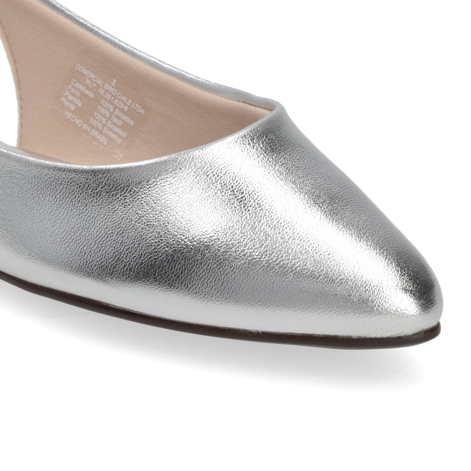 Ballerinas Plateado Moleca 35 / Plateado