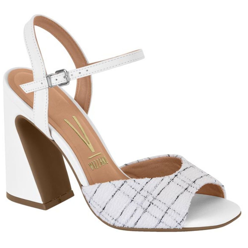 Sandalia Taco Cuadrado Vizzano Textil Blanco 6403-203-26774-94719