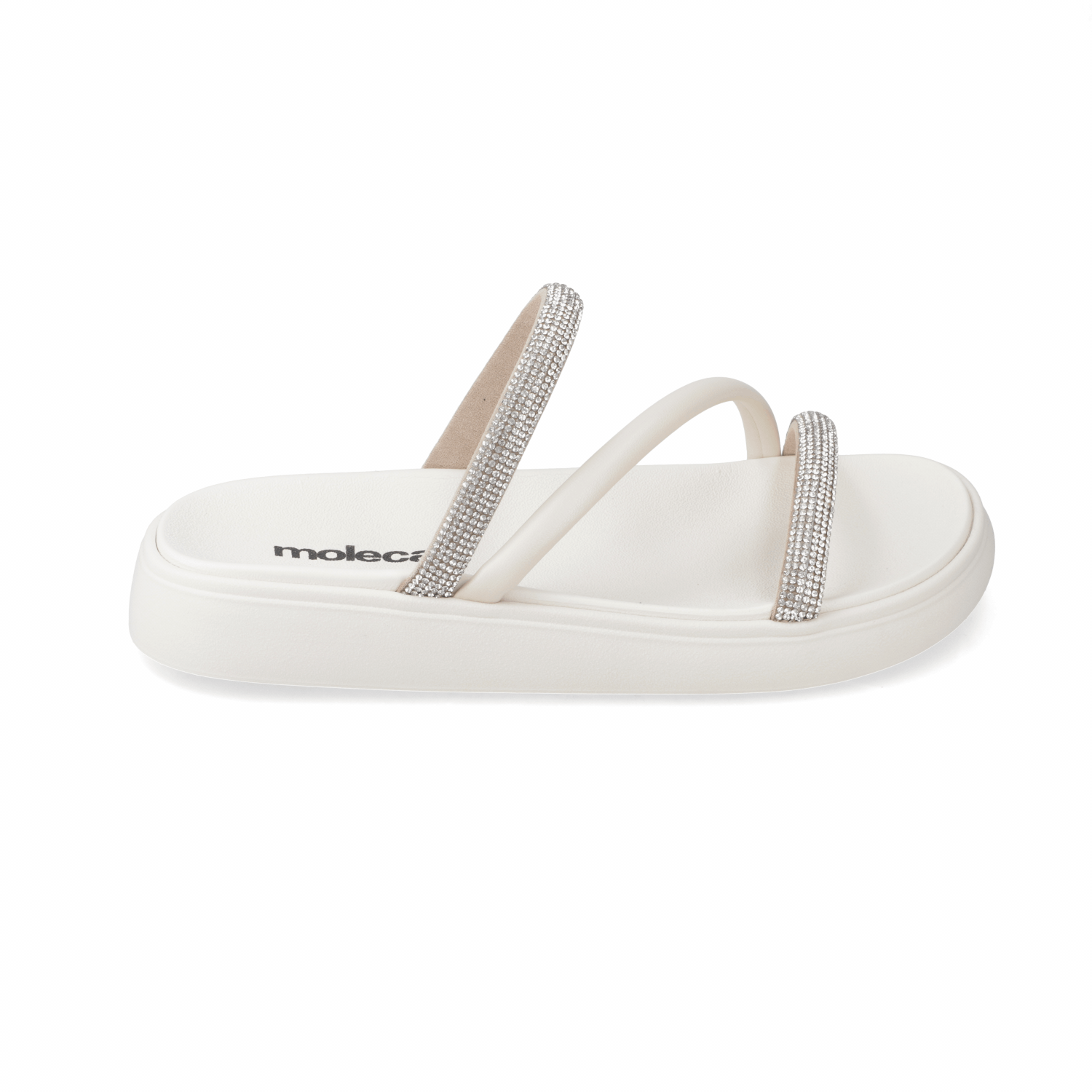 Sandalia Blanco Moleca 35 / Blanco